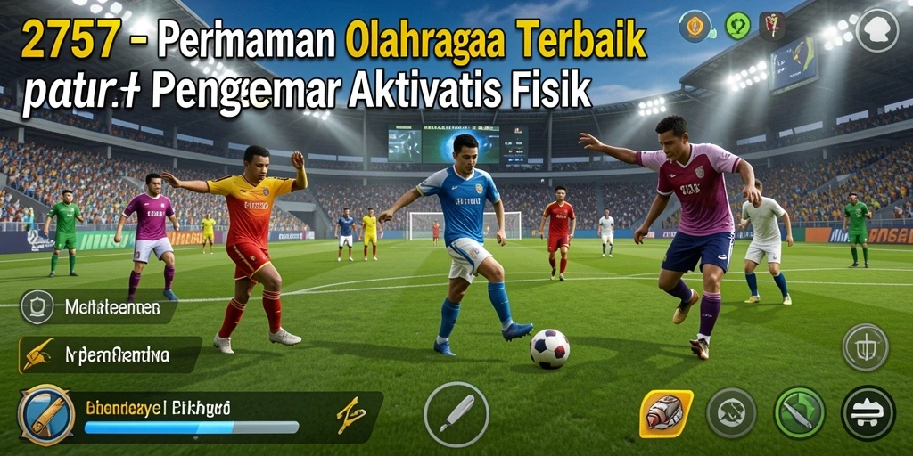 Tampilan gameplay interaktif dalam permainan olahraga 2757.