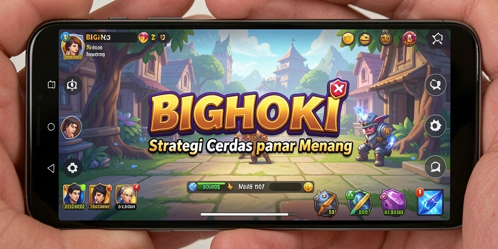 Tampilan gameplay BIGHOKI yang mendebarkan dan penuh strategi.