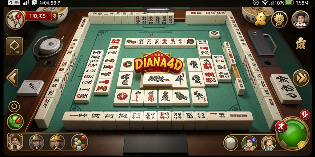 Screenshot gameplay Mahjong yang seru dan mendebarkan di DIANA4D.