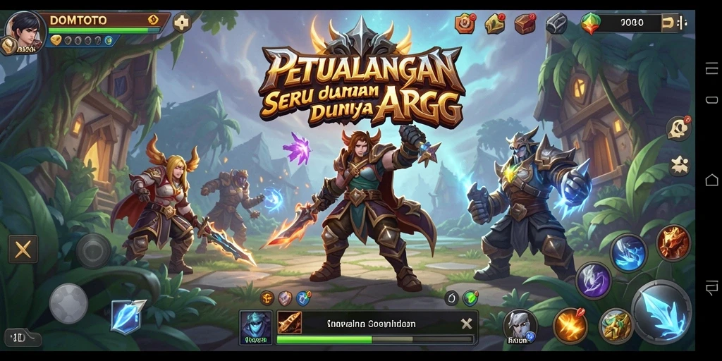 Tampilan gameplay seru dari DOMTOTO dengan aksi ARPG yang menantang.