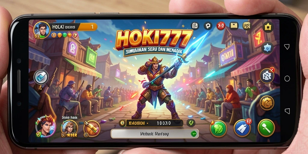 Tampilan utama gameplay HOKI777 memperlihatkan aksi menarik dalam simulasi.