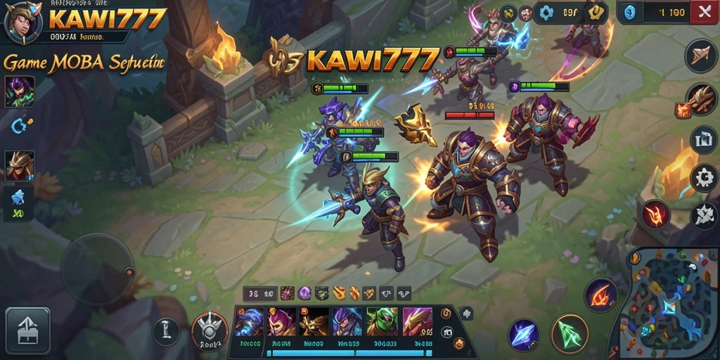 Tampilan action seru dalam gameplay KAWI777, penuh strategi dan taktik.