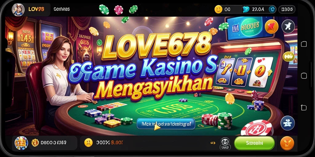 Tampilan gameplay menawan dari LOVE678 dengan berbagai permainan Kasino.