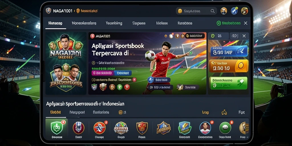 Tampilan permainan sportsbook yang menarik dan interaktif di NAGA1001.