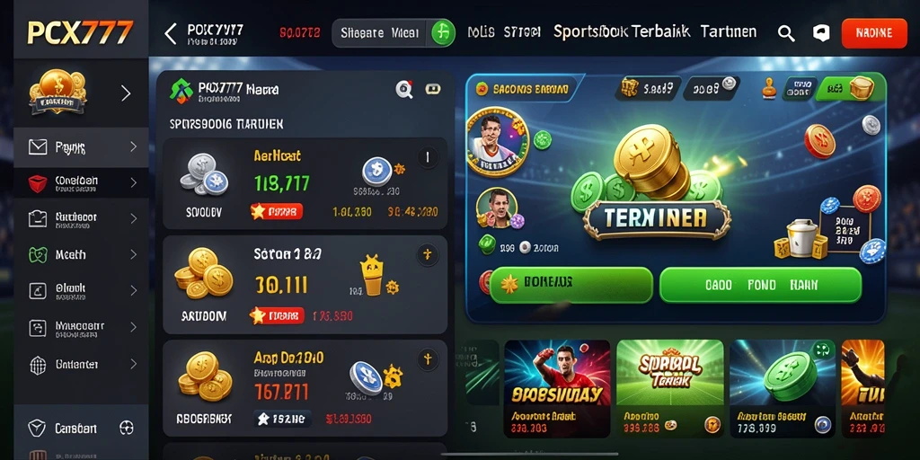 Tampilan gameplay Sportsbook yang menarik dan interaktif.