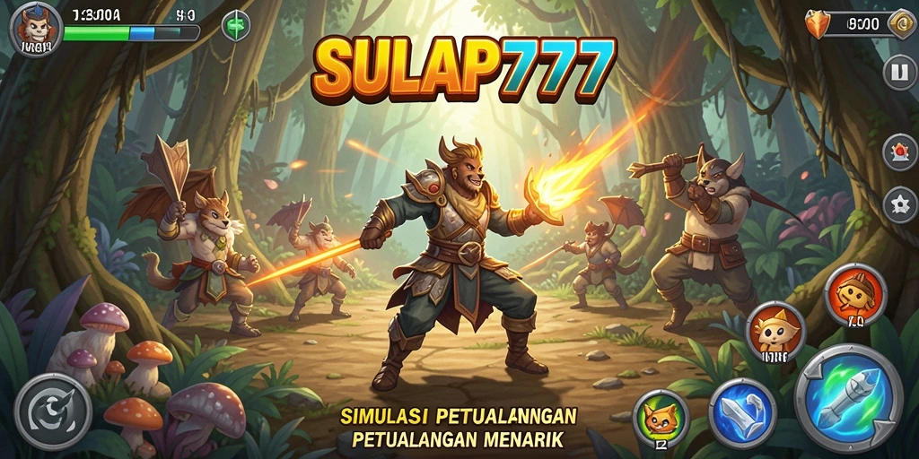 Screenshot gameplay <strong>SULAP777</strong> menunjukkan petualangan yang menarik dan menantang.