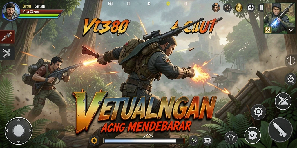 Screenshot gameplay VT38 yang intens dan mendebarkan.